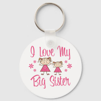Love Big Sister Pink Girls Sleutelhanger