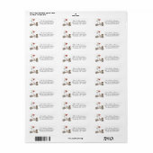 Love bike Mr. en mevrouw adresetiketten Etiket (Full Sheet)