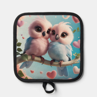 Love Bird Linen Holder Pannenlap