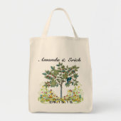 Love Bird Tree Wedding Date Honeymoon Tas (Voorkant)