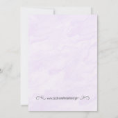 Love Bird Waterverf Wedding Invitation Kaart (Achterkant)