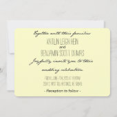 Love Bird Wedding Invitation Kaart (Achterkant)