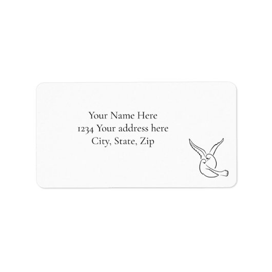 Love Birds Address Label (Voorkant)