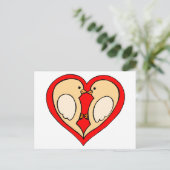 Love Birds Briefkaart (Staand voorkant)