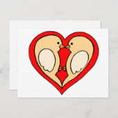 Love Birds Briefkaart (Voorkant / Achterkant)
