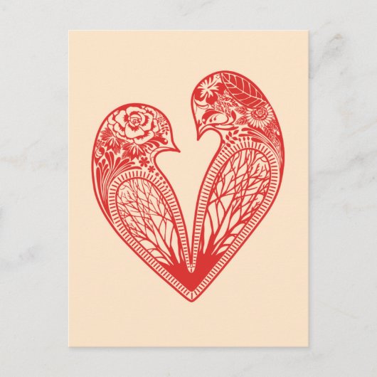 Love Birds Briefkaart (Voorkant)