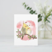 Love Birds Briefkaart (Staand voorkant)