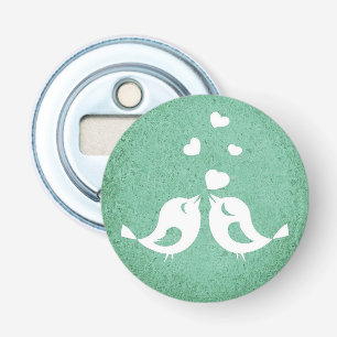 Love Birds Button Flesopener