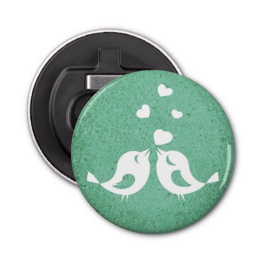 Love Birds Button Flesopener (Voorkant)