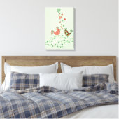 Love Birds Canvas Afdruk (Insitu (Slaapkamer))
