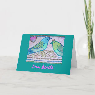 Love Birds Feestdagen Kaart