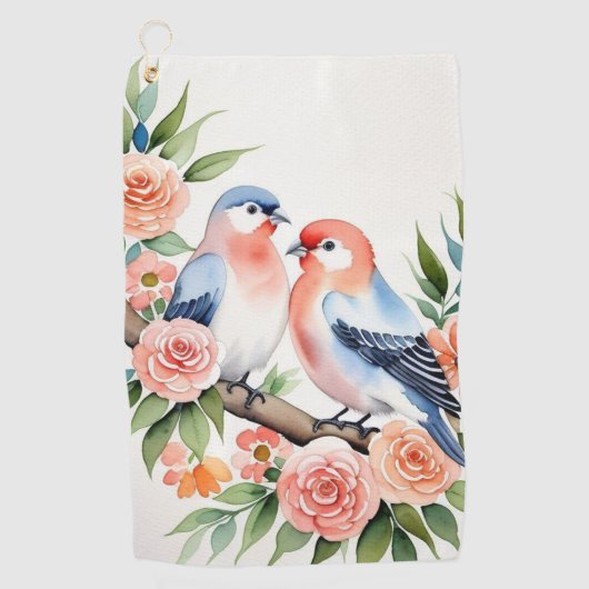 Love Birds Golfhanddoek (Voorkant)