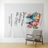 Love Birds. Jij was altijd de ONE! Wandkleed (In Situ (horizontaal))