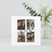 Love Birds Photo Collage Card for Couples (Staand voorkant)