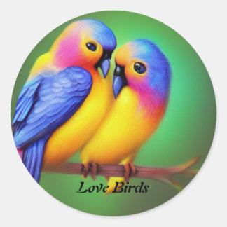 Love Birds Ronde Sticker