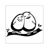 Love Birds Rubberstempel (Afrduk)
