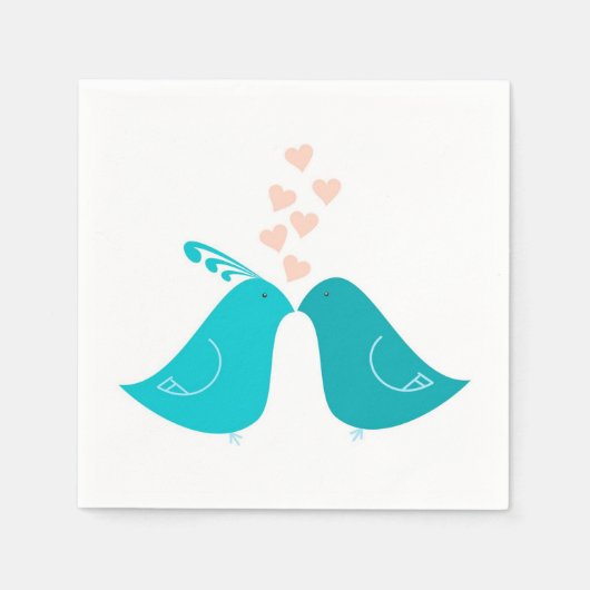 Love Birds Servet (Voorkant)