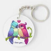 Love Birds Sleutelhanger (Achterkant)