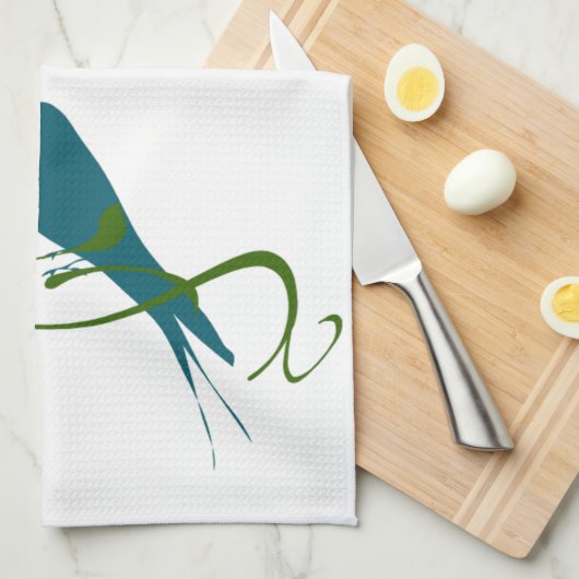 Love Birds Theedoek (Quarter Fold)