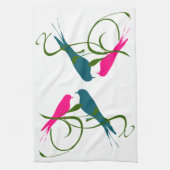 Love Birds Theedoek (Verticaal)