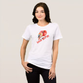 Love Birds Valentines Tri-Blend Shirt (Voorkant volledig)