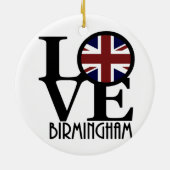 LOVE Birmingham England Keramisch Ornament (Achterkant)