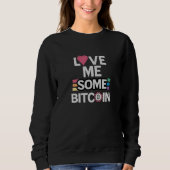 Love Bitcoin SWEATSHIRT noir (Devant)