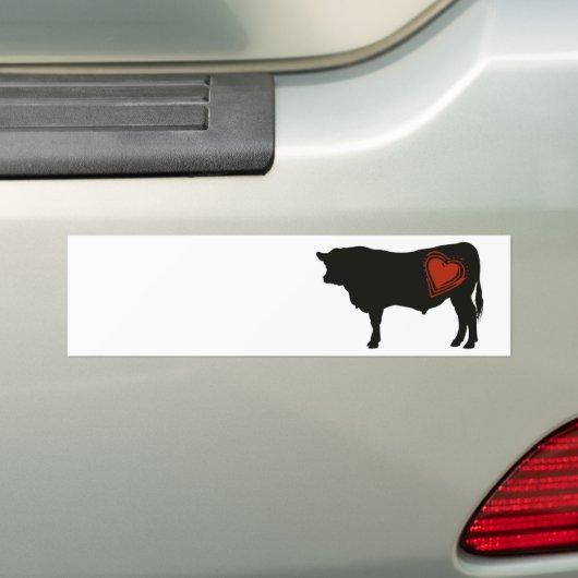 Love Black Angus Beef Bumpersticker (Op auto)