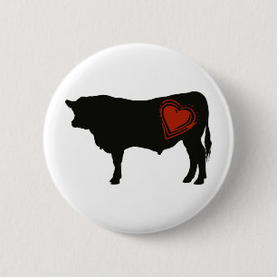 Love Black Angus Beef Ronde Button 5,7 Cm