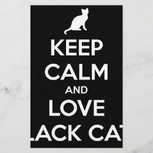 Love Black Cats Briefpapier