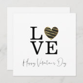 Love Black Heart Happy Valentine's Day Script (Voorkant / Achterkant)