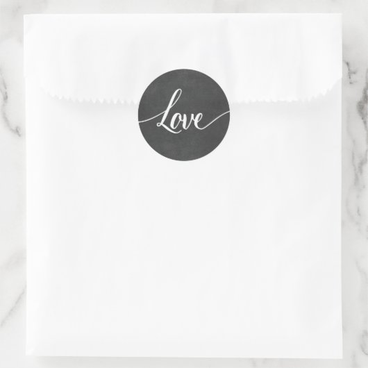 Love Black White Wedding Stickers (Tas)