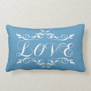 LOVE Blauwe Bindende Pijler Kussen