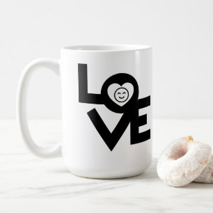 Love blk koffie mok 15oz