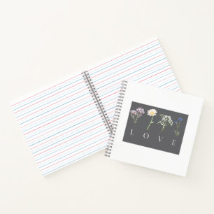 LOVE Bloem – Romantische Botanische Print Notitieboek