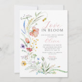 Love-Bloom Bridal Shower Invitation Kaart (Voorkant)