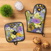 Love Blooms Ovenwant & Pannenlap Set (Top down)