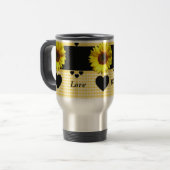 Love Blossoms Tournesol Tourisme Mug (Devant gauche)