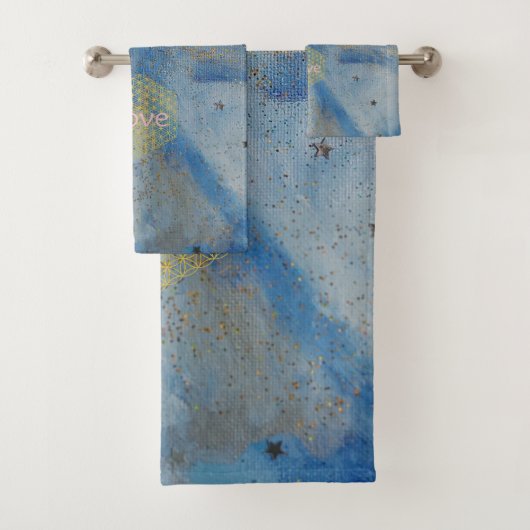 Love Blue Angel Bad Handdoek (Insitu)