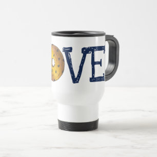 LOVE Blueberry Cake Doughnut Donut Junk Food Reisbeker