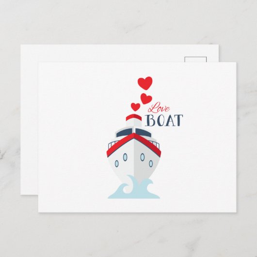 Love Boat Briefkaart (Voorkant / Achterkant)