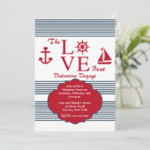 Love Boat Valentine's Party Invitation (Debout devant)