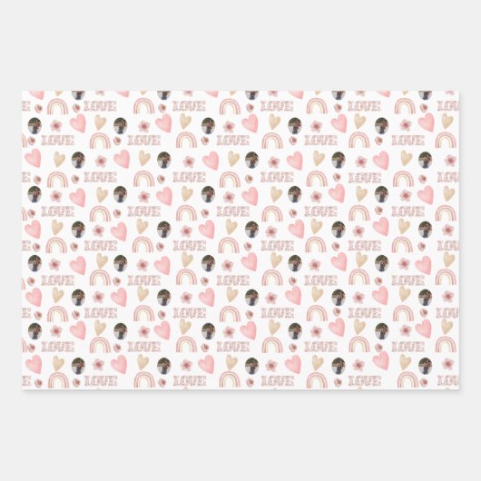 Love Boho Rainbow Photo Wrapping Paper (Voorkant 2)