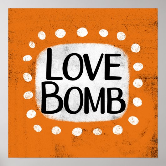 Love Bomb Poster Wall Art (Devant)