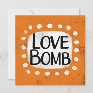 Love Bomb Wenskaart Kaart