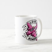 Love Bomber Pilot Pink Koffiemok (Voorkant rechts)