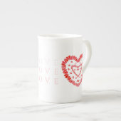 LOVE Bone China Mok (Voorkant rechts)