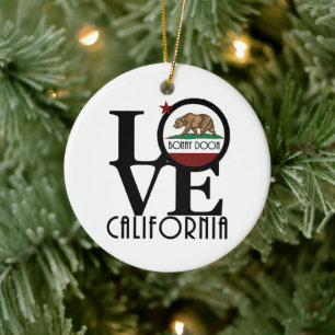 LOVE Bonny Doon Californië Keramisch Ornament