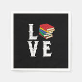 Love Booms Bookworms Readers Reading Nerds Geeks L Servet (Voorkant)