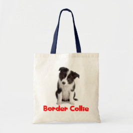 Love Border Collie Puppy Dog Canvas tas